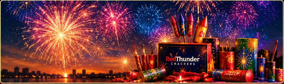 RedThunder Crackers celebration banner