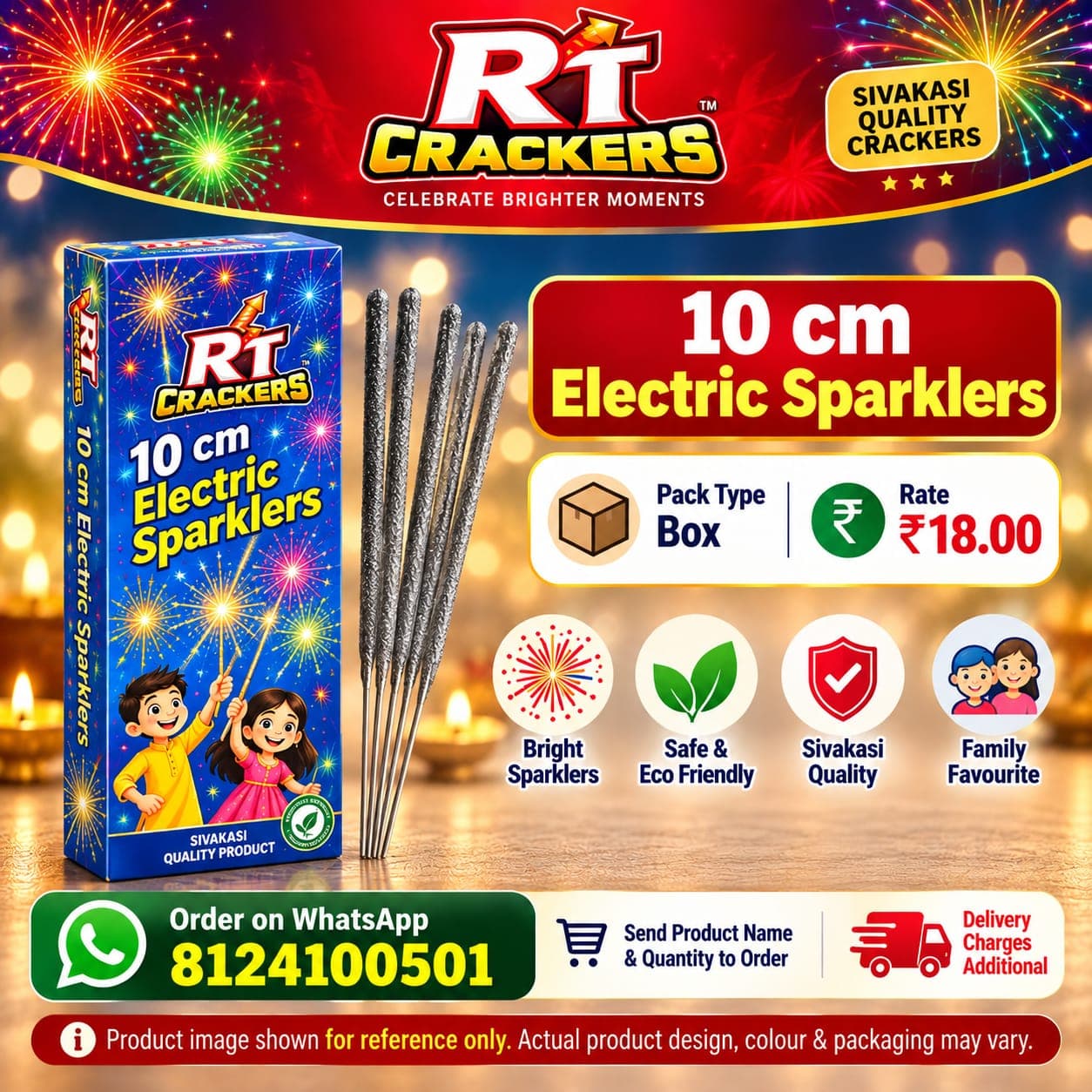 10 cm Colour Sparklers