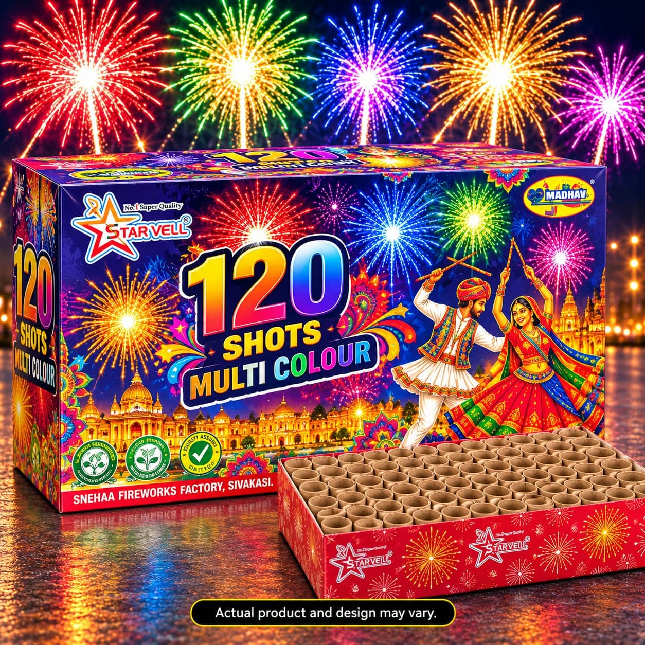 120 Shot Multi colour